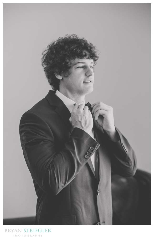 groom getting ready